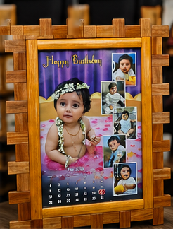 Wooden Calendar Frame